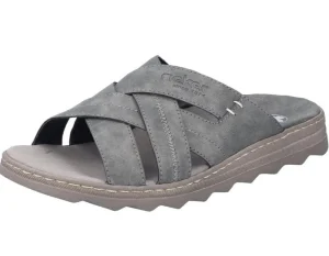 Sandals*RIEKER 21690-45 SMOKE