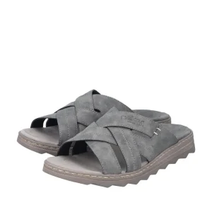 Sandals*RIEKER 21690-45 SMOKE