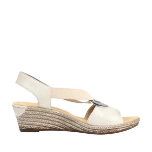 Sandals*RIEKER 624H6-60 LIGHTGOLD