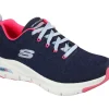 Casual Shoes*SKECHERS (L) ARCH FIT COMFY WAVE NAVY