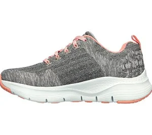 Casual Shoes*SKECHERS (L) ARCH FIT COMFY WAVE GREY/PINK