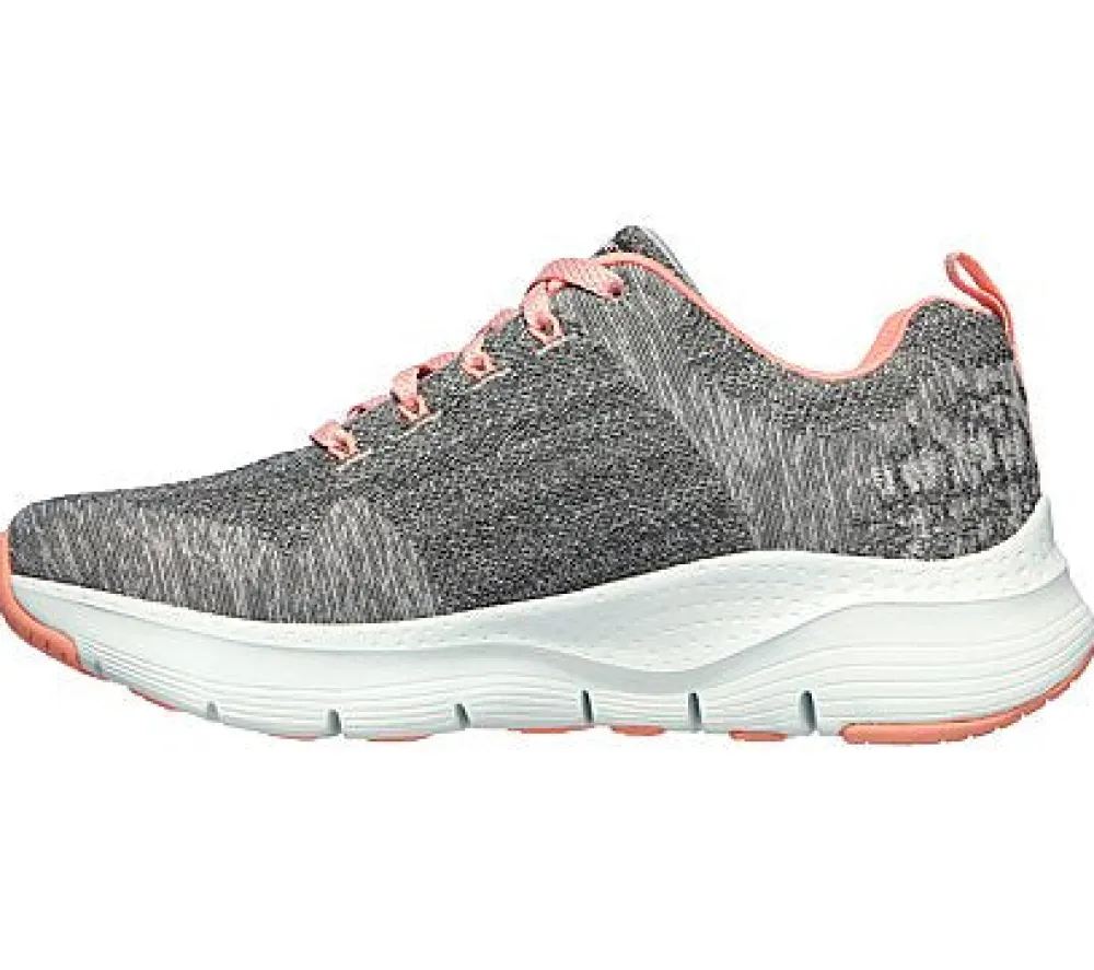 l_arch_fit_comfy_wave_1.webp Casual Shoes*SKECHERS (L) ARCH FIT COMFY WAVE GREY/PINK
