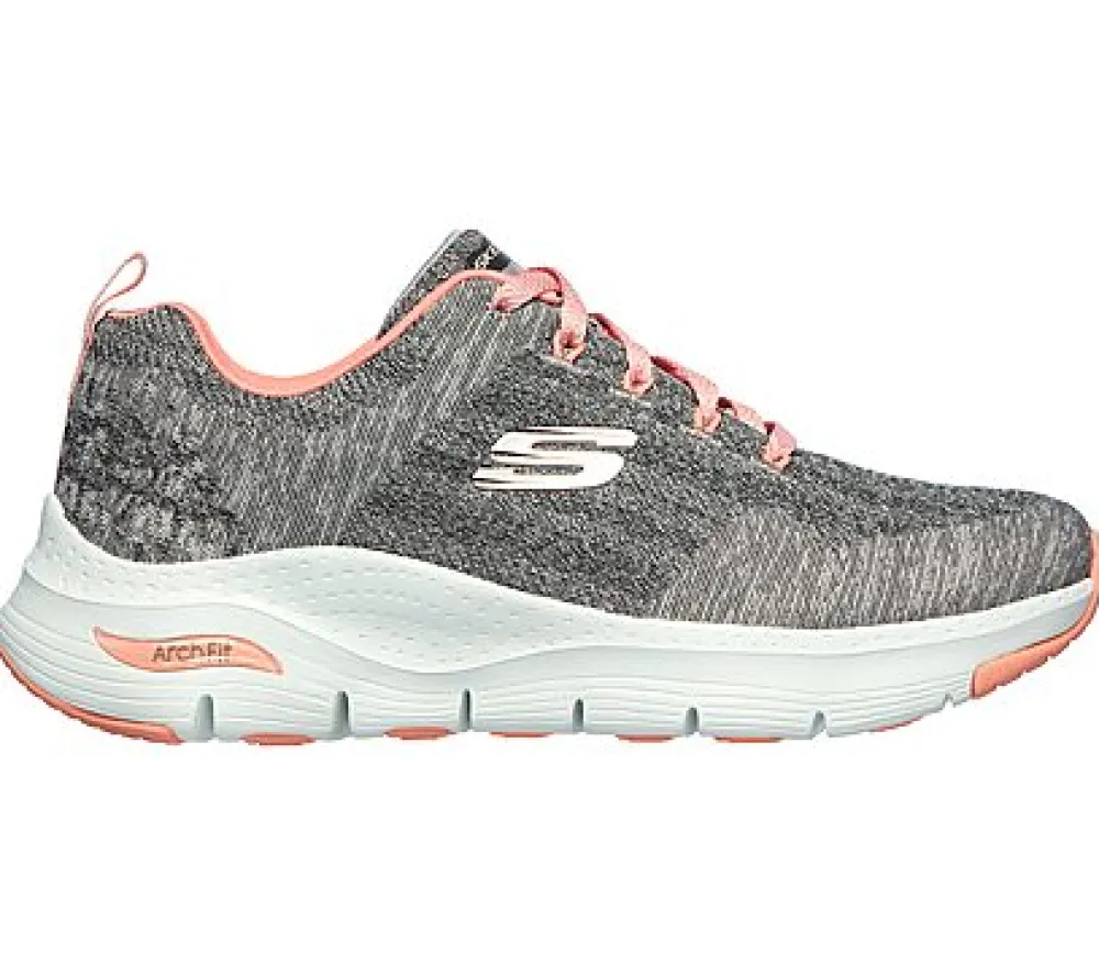 l_arch_fit_comfy_wave_2.webp Casual Shoes*SKECHERS (L) ARCH FIT COMFY WAVE GREY/PINK