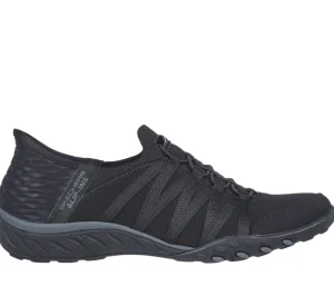 Casual Shoes*SKECHERS (L) SLIP INS BREATHE EASY BLACK