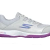 Casual Shoes*SKECHERS (L) VIPER COURT-PICKLEBALL GREY/PURPLE