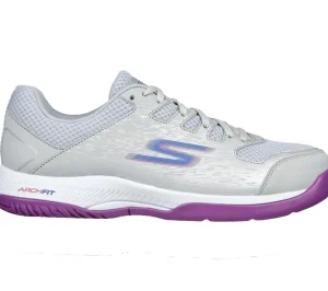 Casual Shoes*SKECHERS (L) VIPER COURT-PICKLEBALL GREY/PURPLE