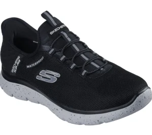 Casual Shoes*SKECHERS SLIP-INS WATERPROOF: SUMMITS CORBOS BLACK/GREY
